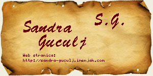 Sandra Guculj vizit kartica
